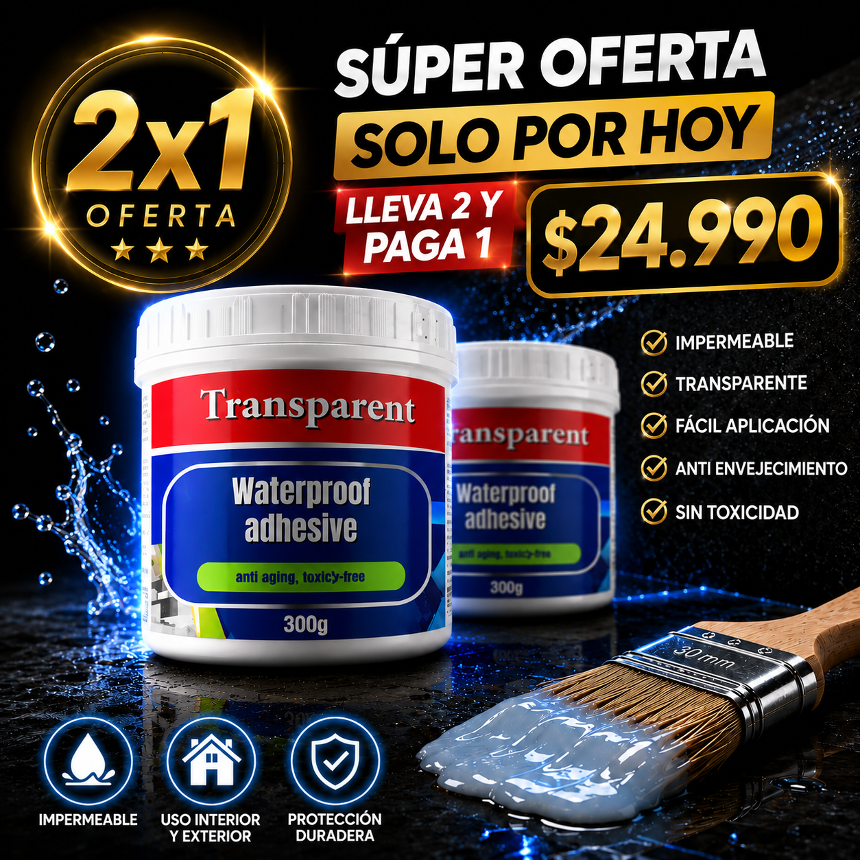 Waterproof Adhesive - Gel sellador impermeable (300 grs)