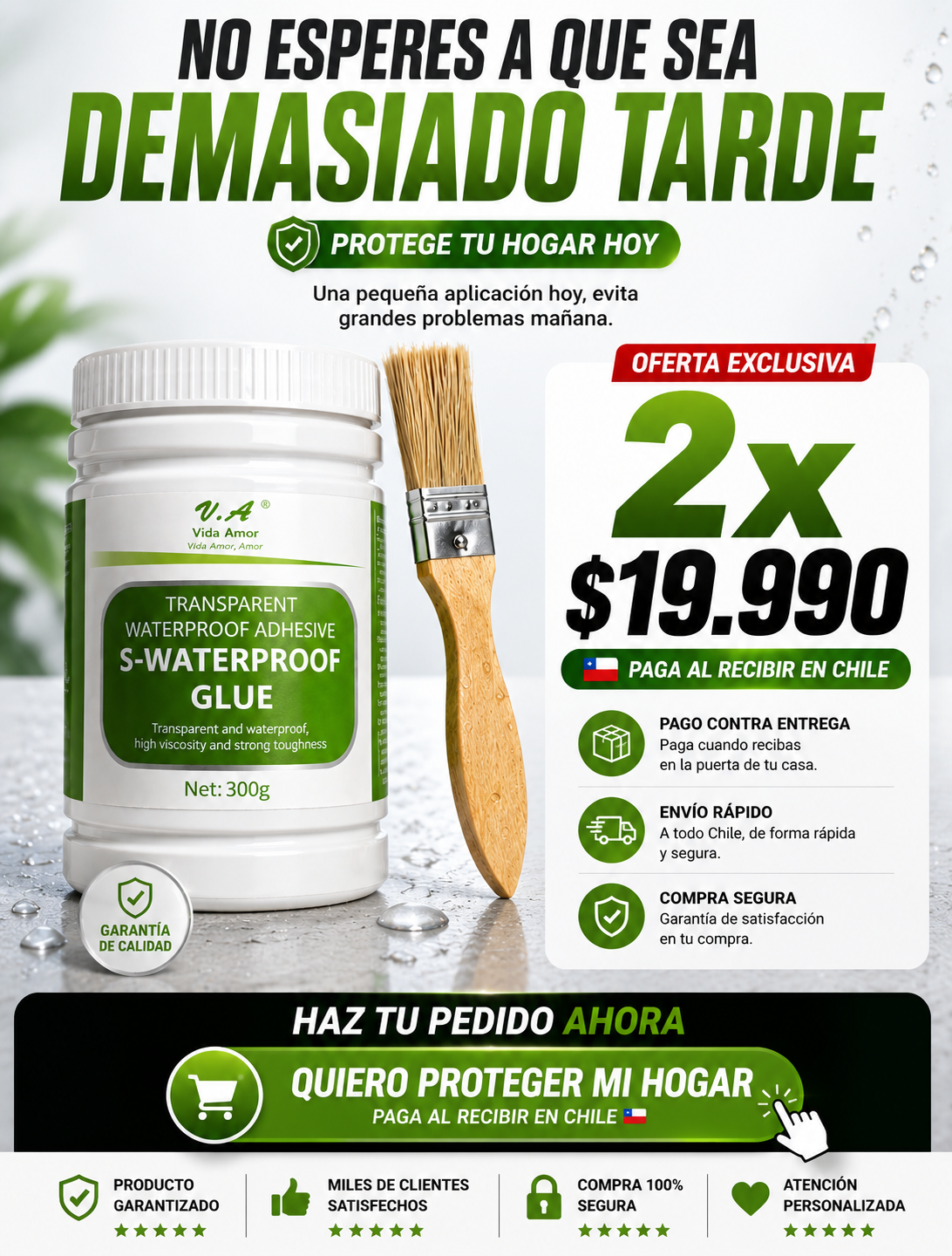 Waterproof Adhesive - Gel sellador impermeable (300 grs)