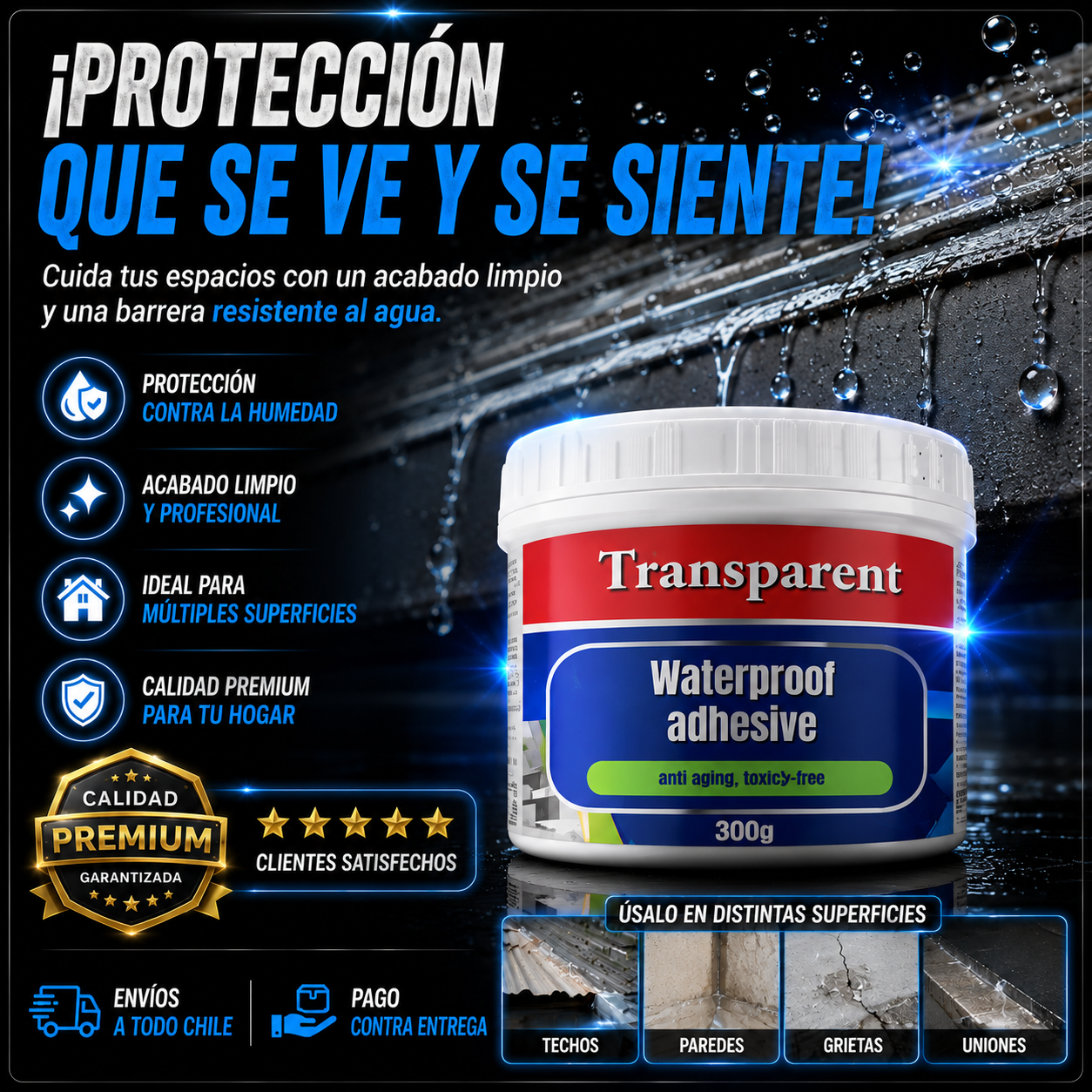 Waterproof Adhesive - Gel sellador impermeable (300 grs)